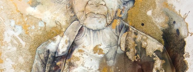 Jean-Philippe Haure, Duality XVIII, 2008, water media on paper, laid down on (…)