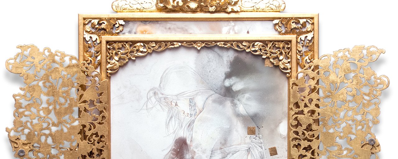 Jean-Philippe Haure, Melancholia, 2013, water media on paper, laid down on (…)