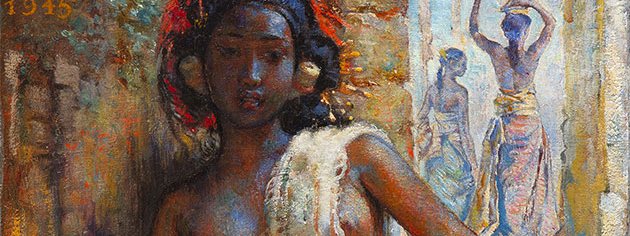Willem Gerard Hofker , Ni Gusti Kompiang Mawar, 1945, oil on paper, laid (…)